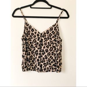 Leopard print cami.